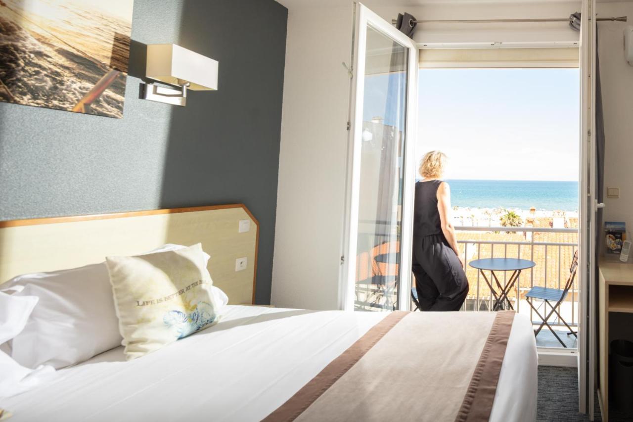 Le Regina Hotel Et Restaurant Canet-Plage Exterior photo